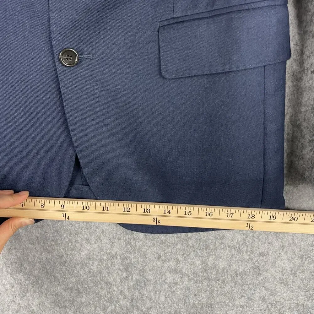 J Crew Ludlow Blazer Sport Coat Mens 36R Blue Slim Fit Unstructured Moon Fabric‎
